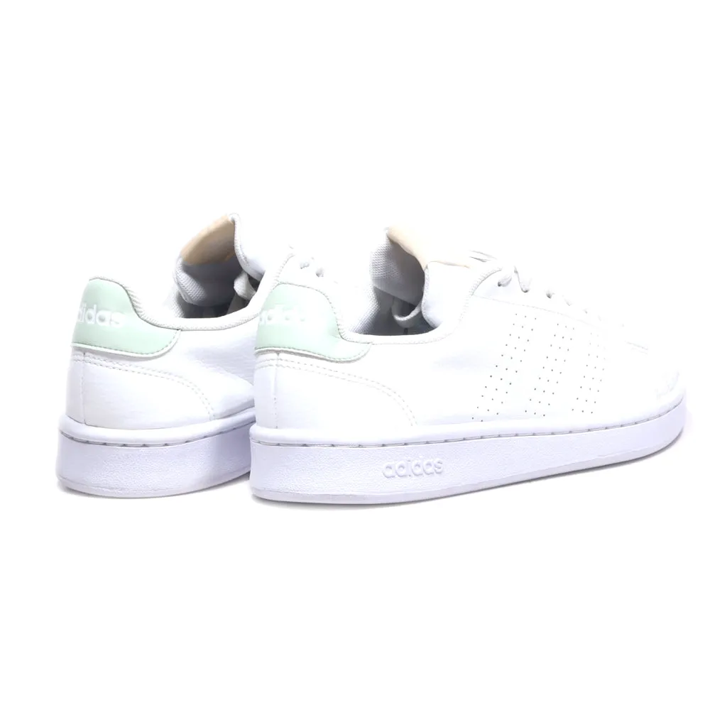 Adidas Advantage Low-Top Sneakers Pu Leather White Colour For Women