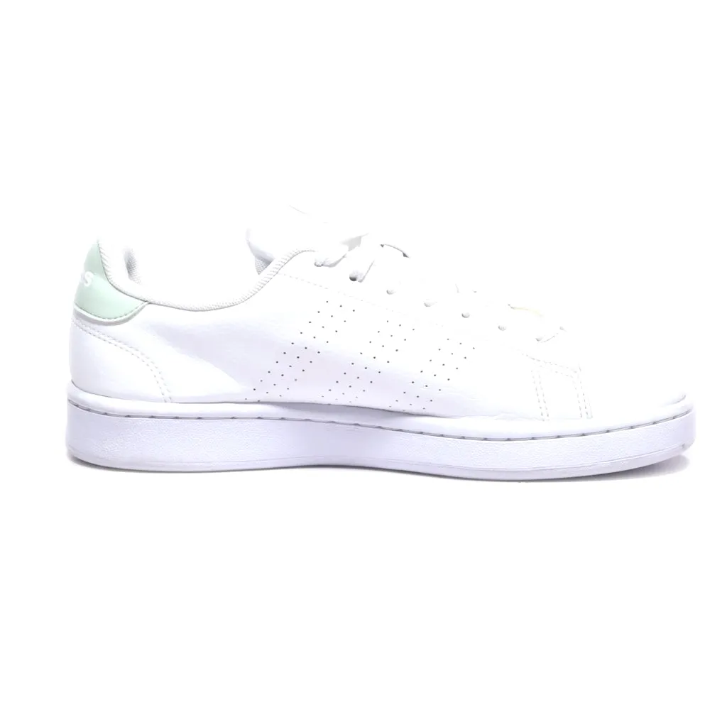 Adidas Advantage Low-Top Sneakers Pu Leather White Colour For Women