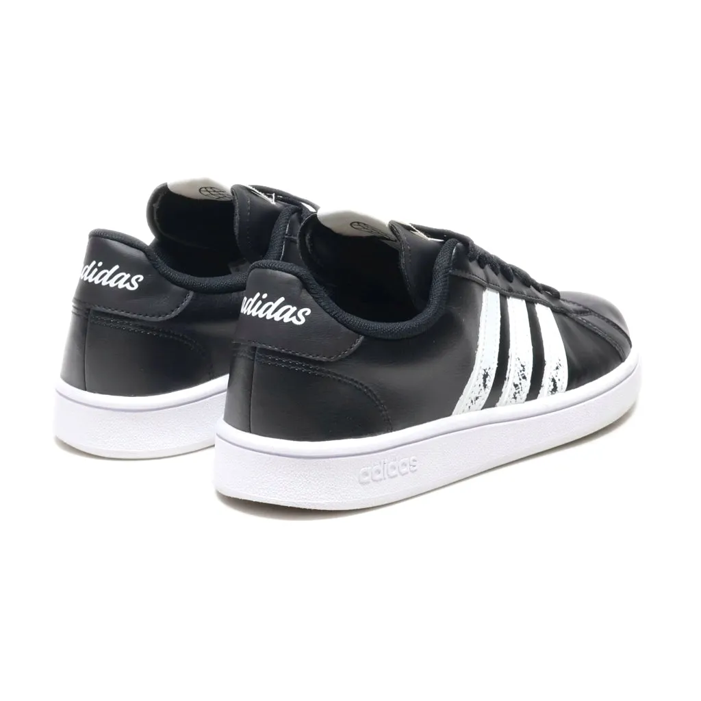 Adidas Grand Court Base 2.0 Low-Top Sneakers Leather Black Colour For Men