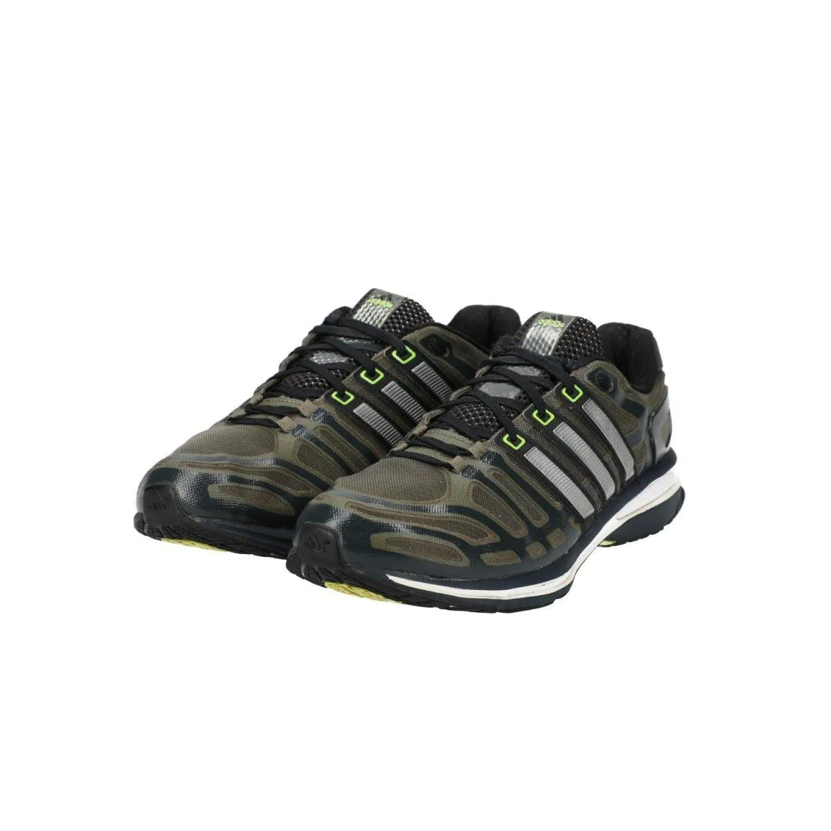 Adidas Sonic Boost Running Sport Shoes Fabric Green Colour For Men