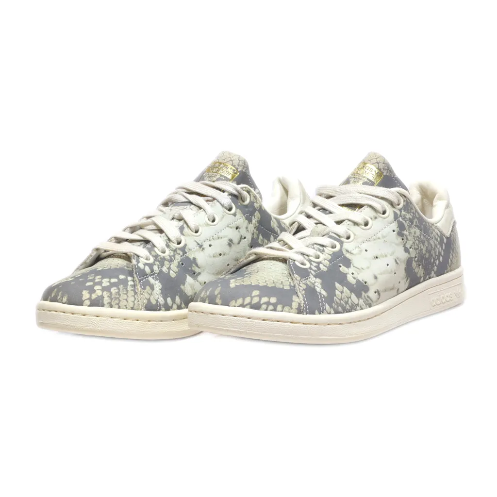 Adidas Stan Smith Low-Top Sneakers Leather Grey Colour For Women