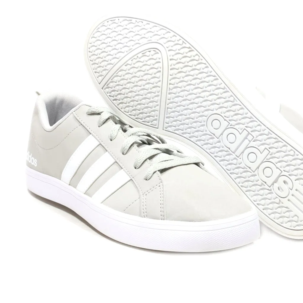 Adidas Vs Pace Low-Top Sneakers Leather Grey Colour For Men