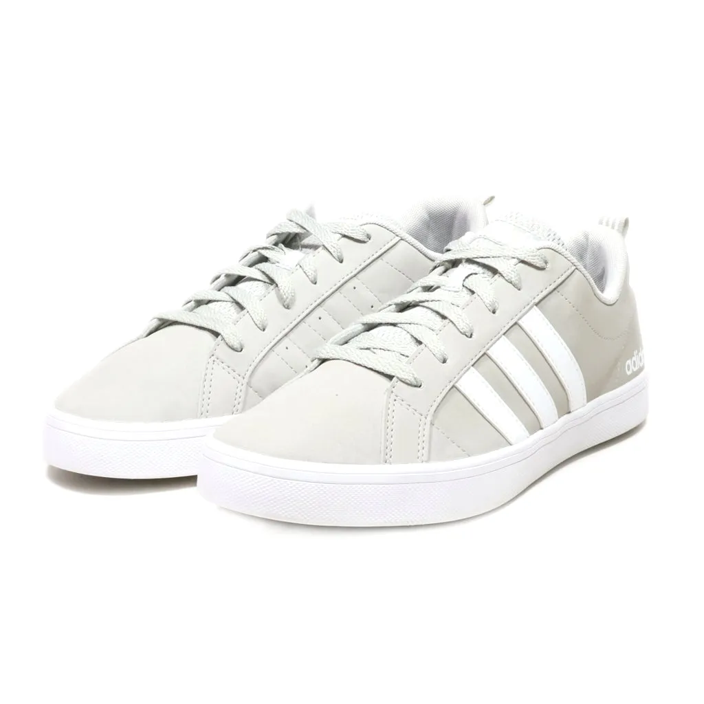 Adidas Vs Pace Low-Top Sneakers Leather Grey Colour For Men