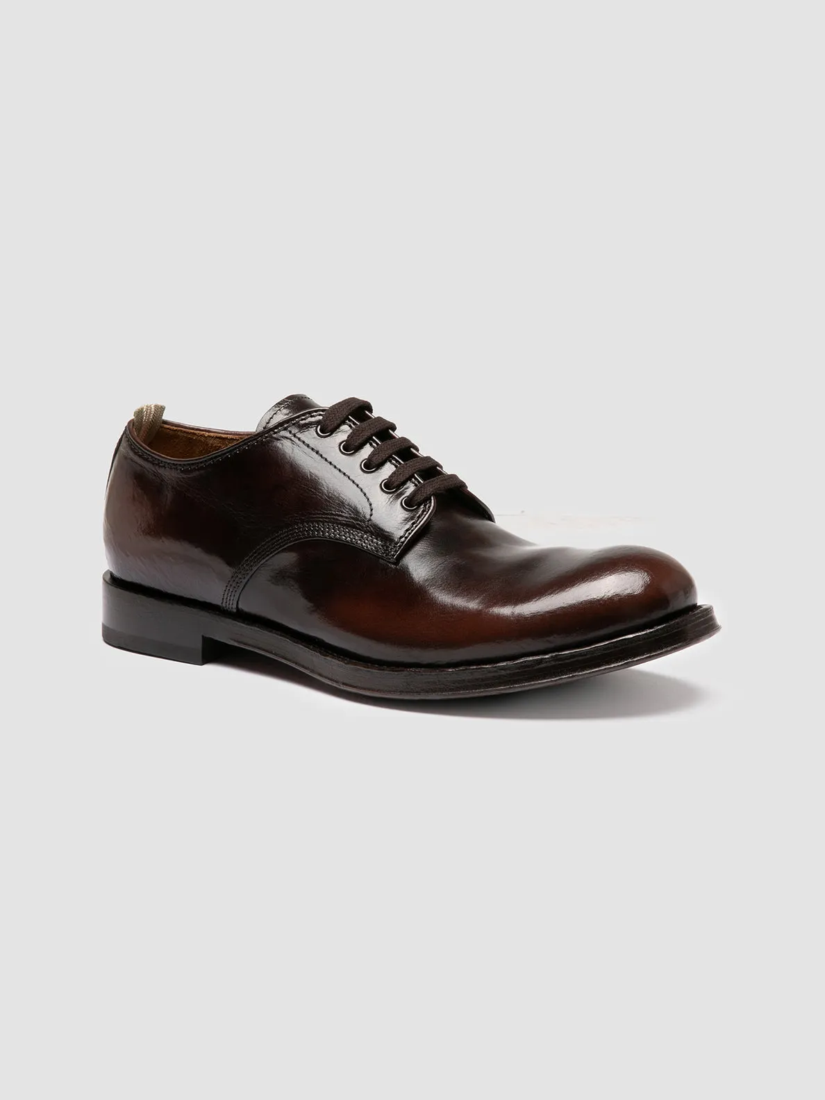 ADMIRAL 001 - Brown Leather Derby Shoes