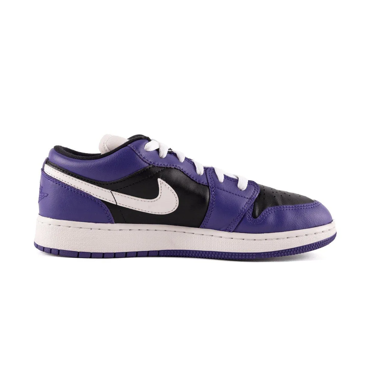 Air Jordan 1 Sneakers Leather Purple Colour For Kids