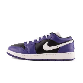 Air Jordan 1 Sneakers Leather Purple Colour For Kids