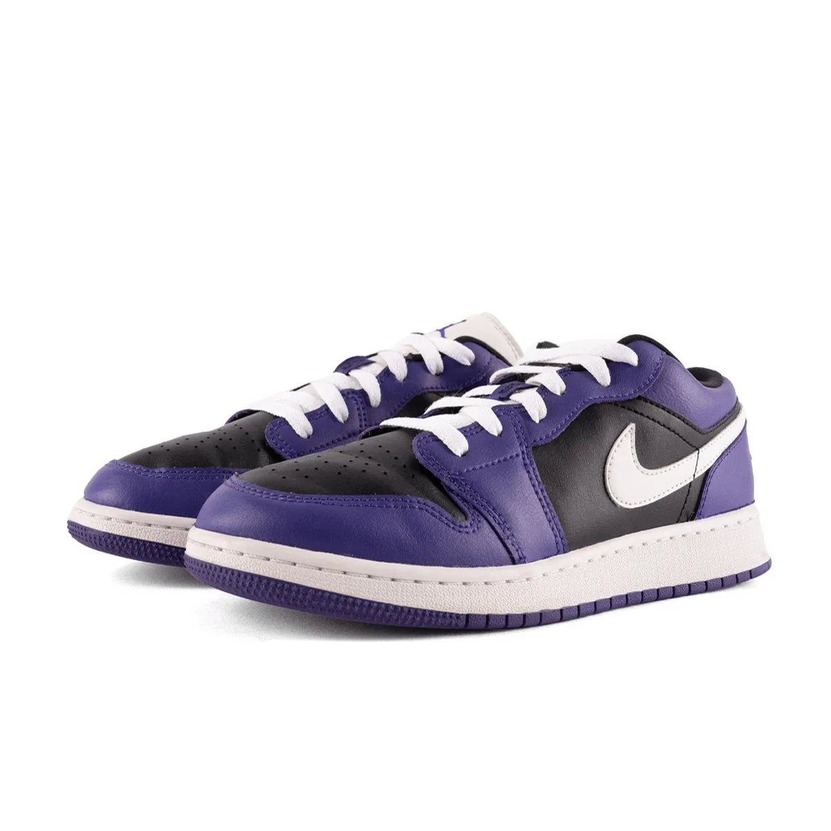 Air Jordan 1 Sneakers Leather Purple Colour For Kids