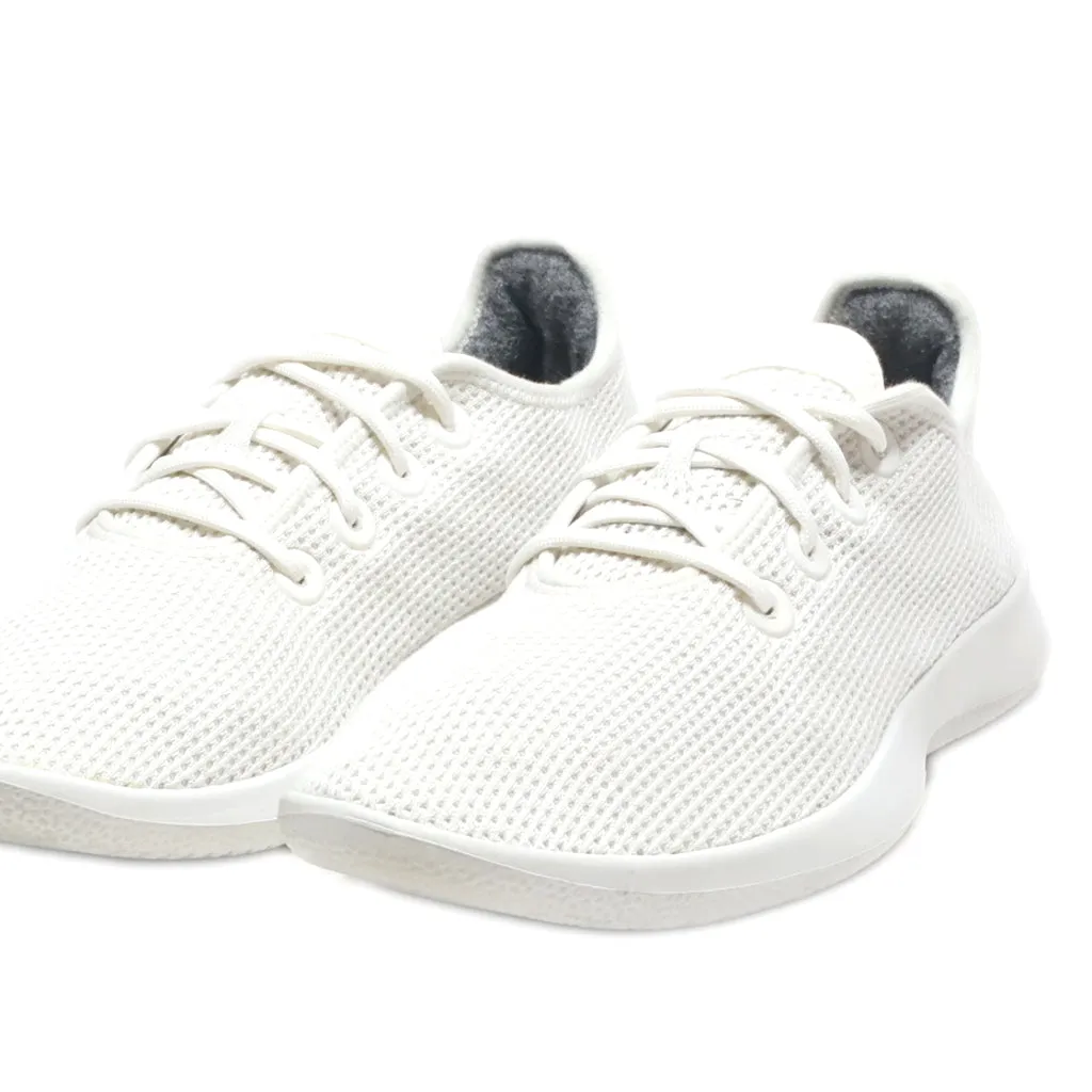 Allbirds Tree Runners Sport Shoes Fabric White Colour For Men