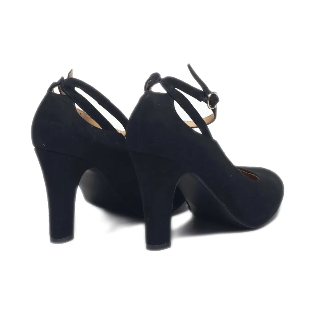 Anna Field High-Heel Shoes Suede Black Colour For Women