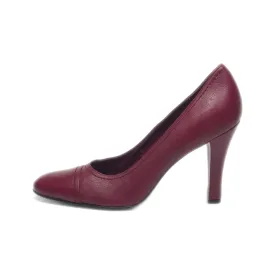 Antonio Melani High-Heel Shoes Leather Maroon Colour For Women