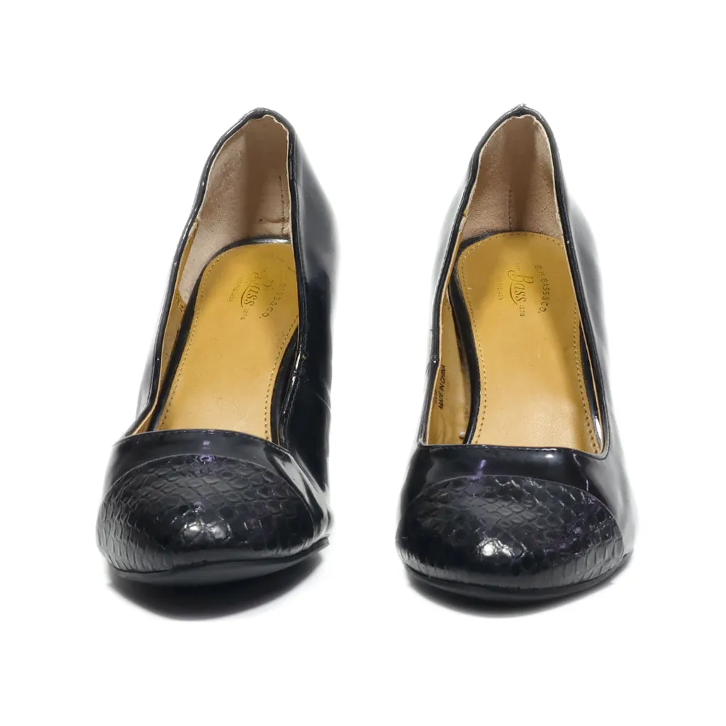 Bass High-Heel Shoes Leather Black Colour For Women