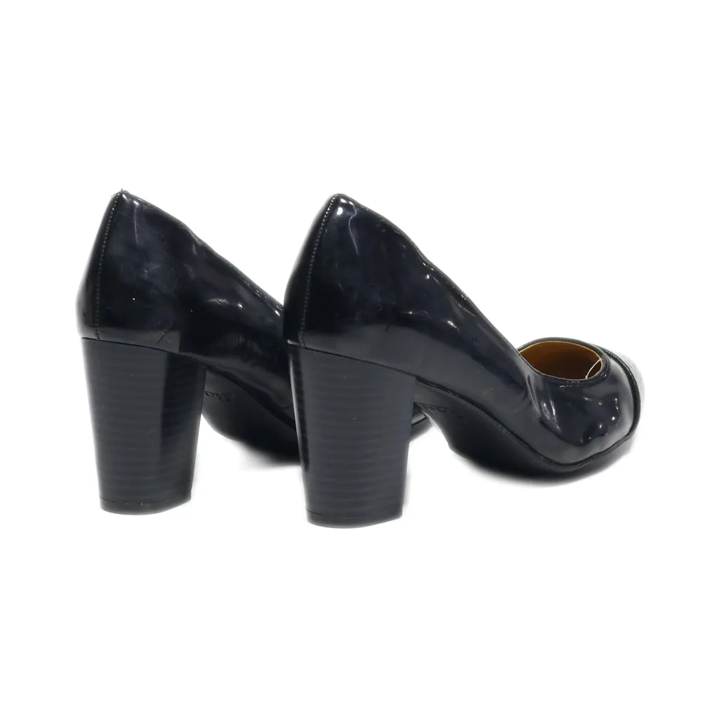 Bass High-Heel Shoes Leather Black Colour For Women