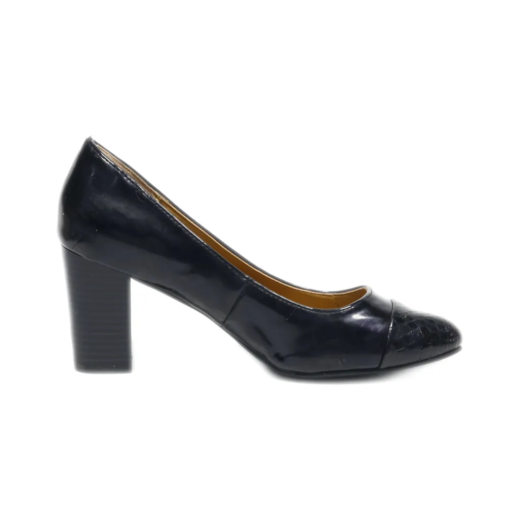 Bass High-Heel Shoes Leather Black Colour For Women