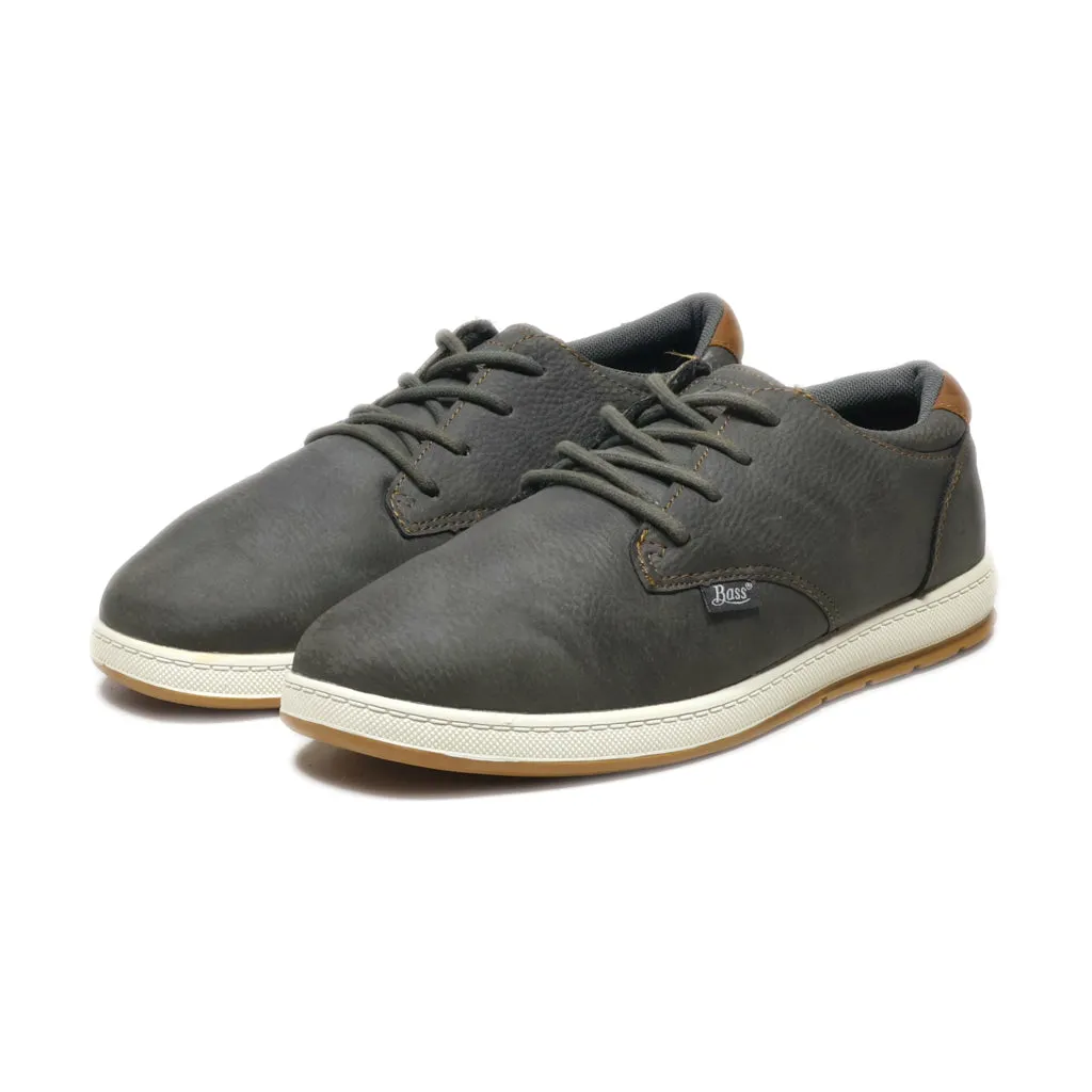 Bass Low-Top Sneakers Leather Grey Colour For Men