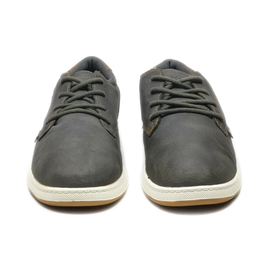 Bass Low-Top Sneakers Leather Grey Colour For Men