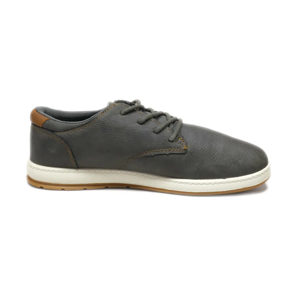 Bass Low-Top Sneakers Leather Grey Colour For Men