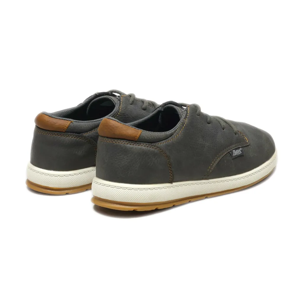 Bass Low-Top Sneakers Leather Grey Colour For Men