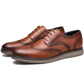 BHKH 2022 Autumn Man Dress Shoes Genuine Leather Lace-up Men Casual Shoes  Smart Business Office work Footwear Men Shoes