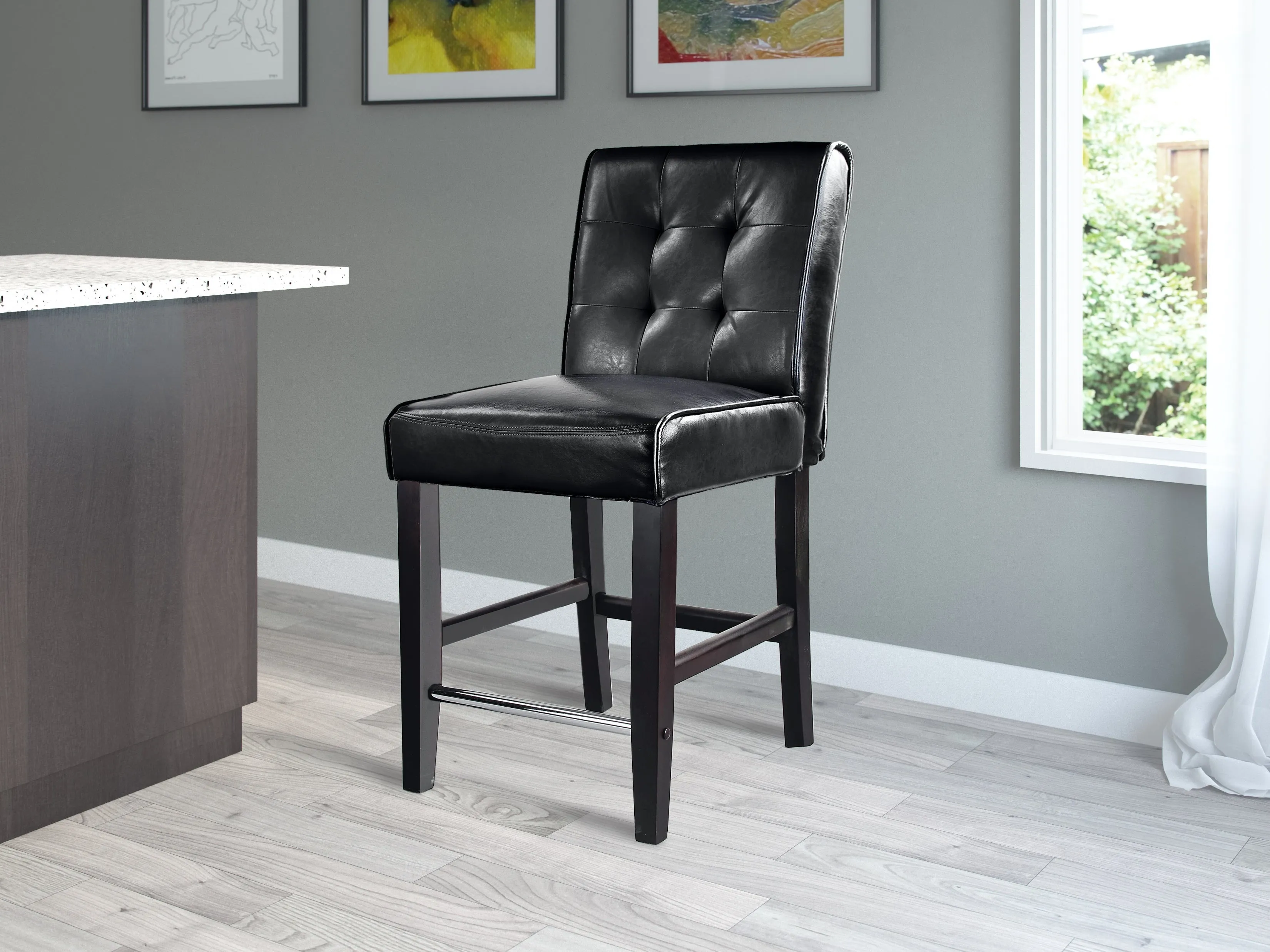 Black Counter Height Bar Stool