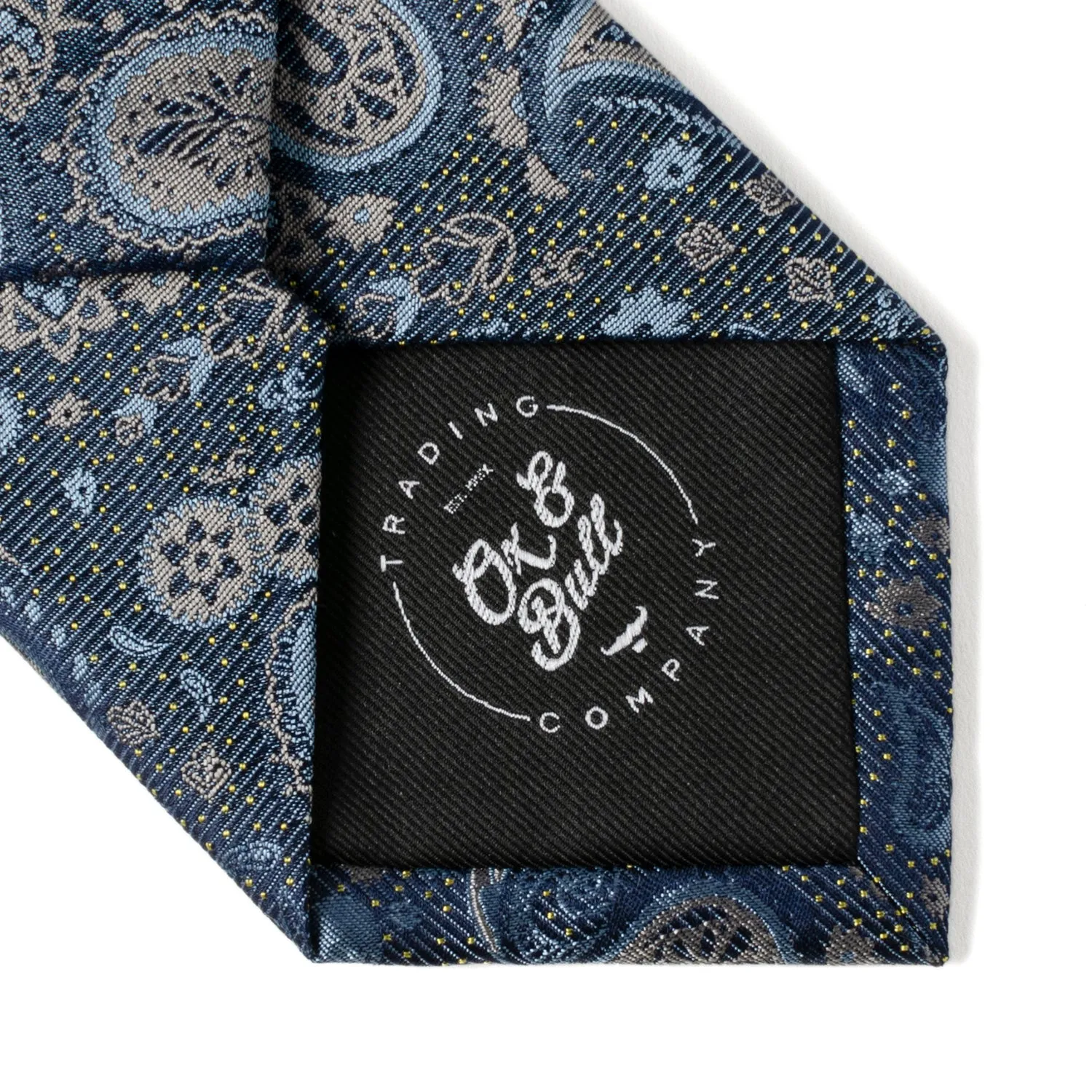 Blue & Gray Paisley Men's Tie