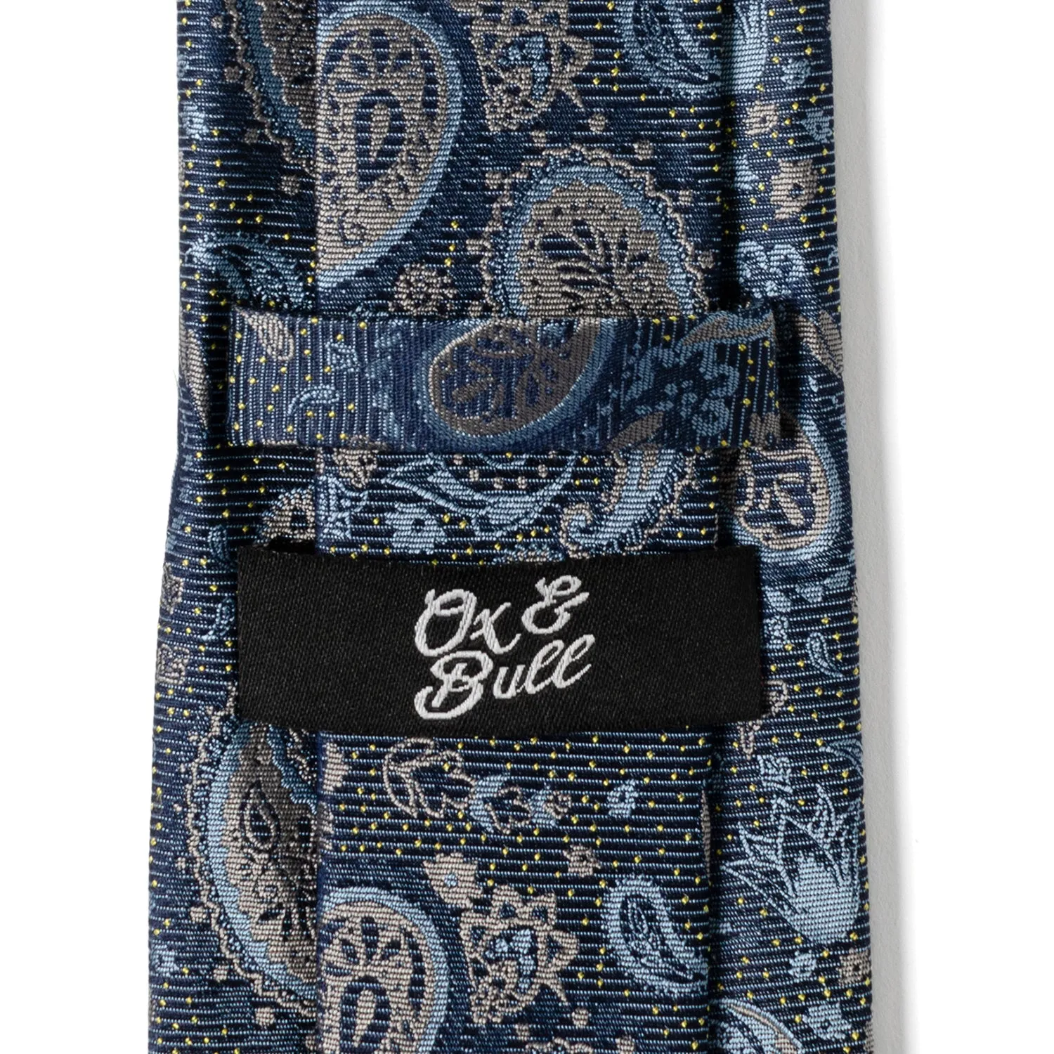 Blue & Gray Paisley Men's Tie