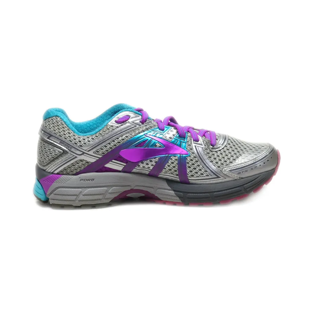 Brooks Gts 17 Sport Shoes Fabric Grey Colour For Women