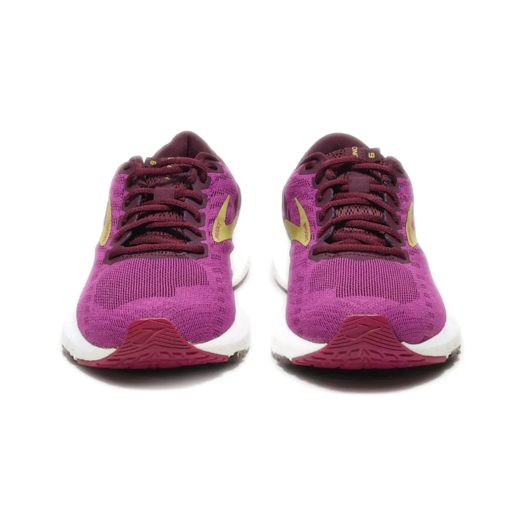 Brooks Launch 6 Sport Shoes Leather Purple Colour For Women