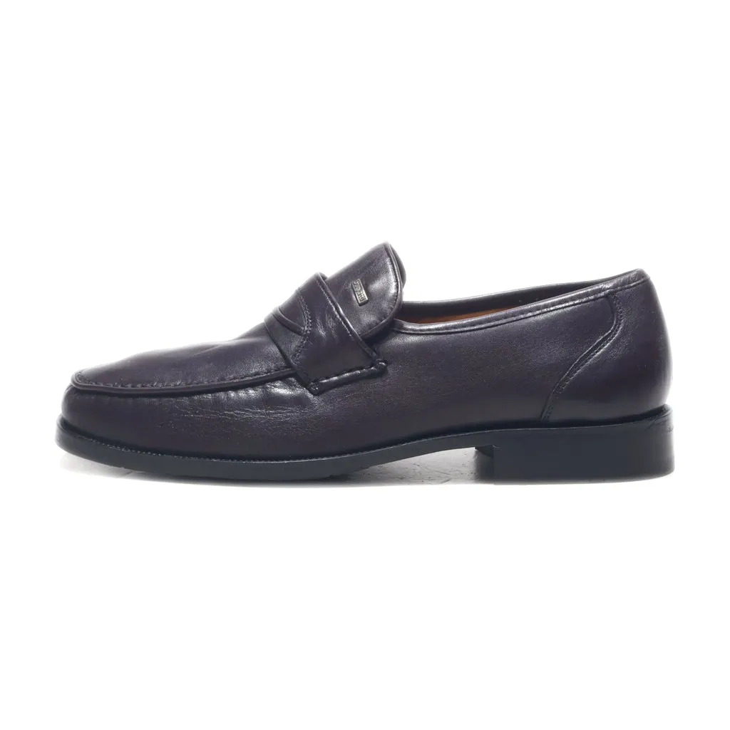 Bugatti Formal Slip Ons Leather Purple Colour For Men