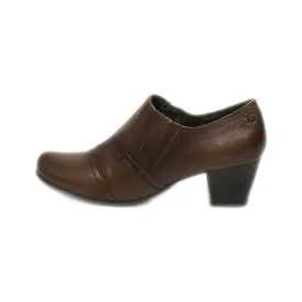 Caprice Mid-Heel Shoes Leather Brown Colour For Women