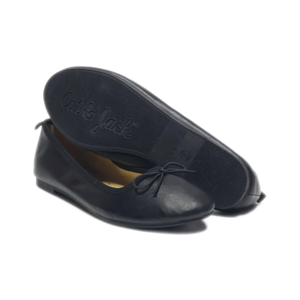 Cat & Jack Ballerinas Leather Black Colour For Women