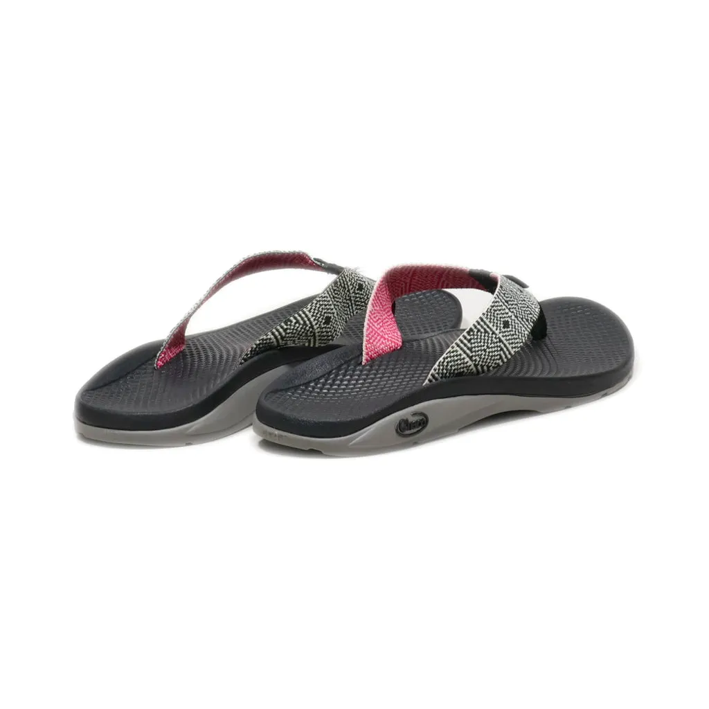 Chaco Slippers And Sliders Leather Black Colour For Women