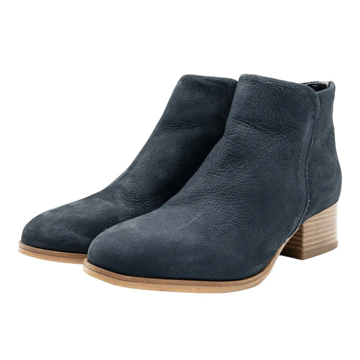 Clarks Ankle Boots Leather Blue Colour For Women