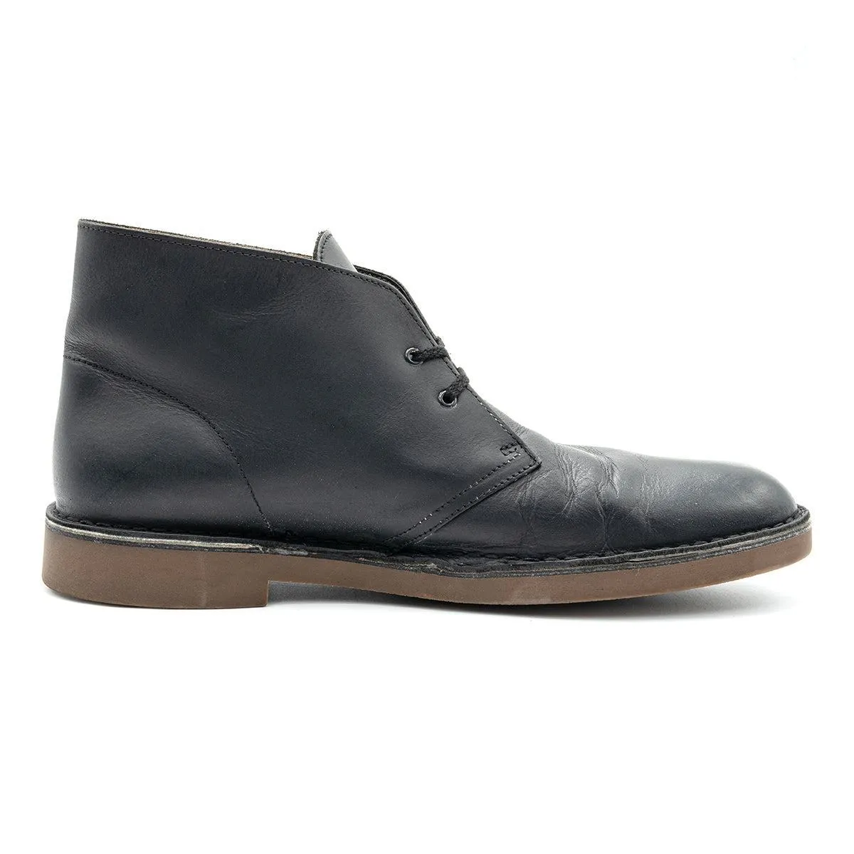 Clarks Bushacre Ankle Boots Leather Black Colour For Men