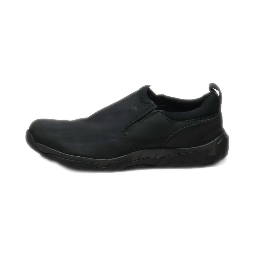 Clarks Casual Slip Ons Leather Black Colour For Men