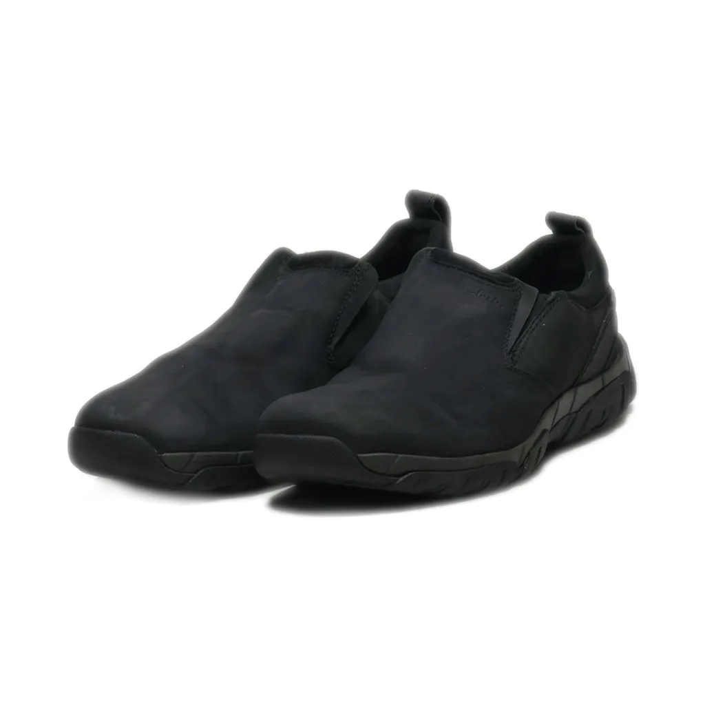 Clarks Casual Slip Ons Leather Black Colour For Men