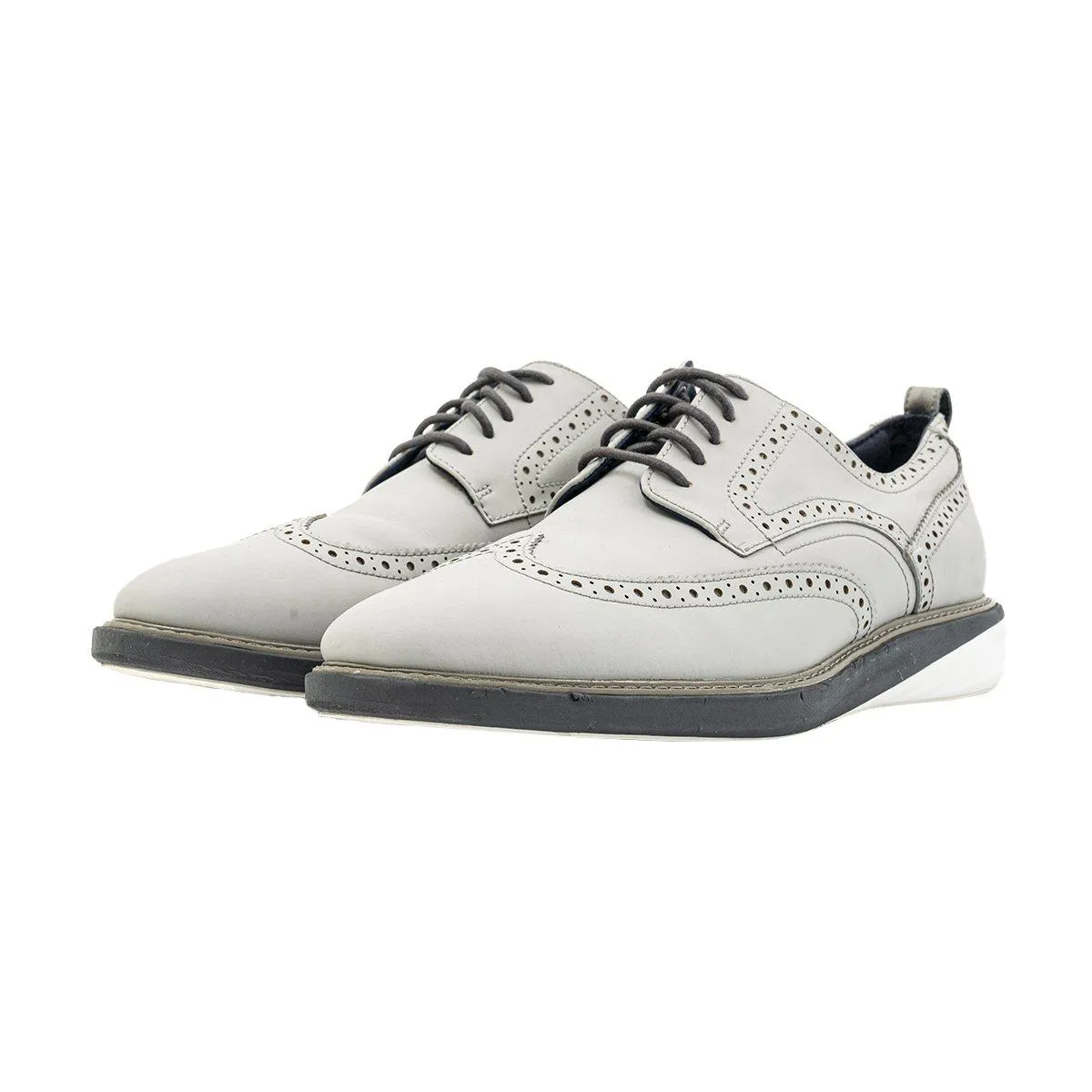 Cole Haan Grand Evolution Brogues Formal Lace Ups Grey Colour For Men