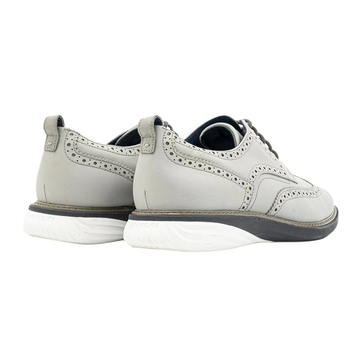 Cole Haan Grand Evolution Brogues Formal Lace Ups Grey Colour For Men