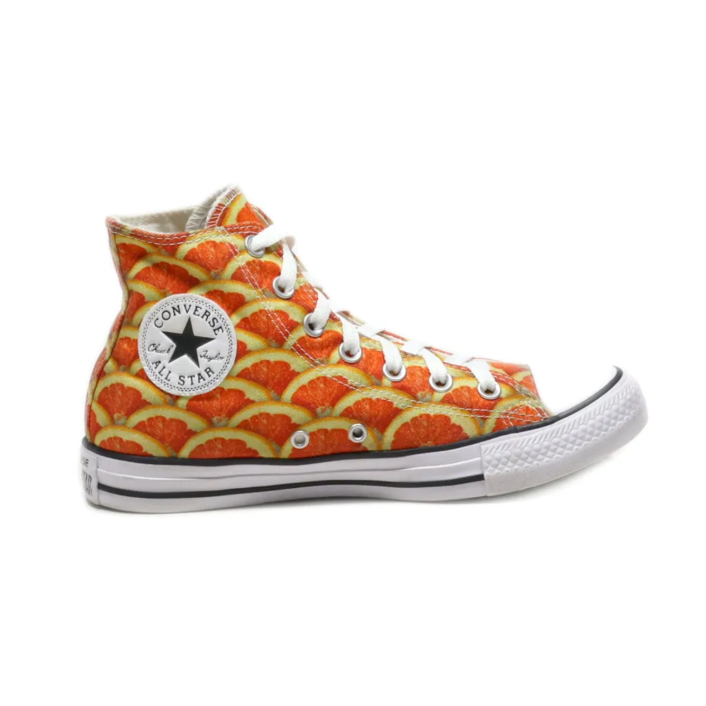 Converse Chuck Taylor All Star High-Top Sneakers Canvas Orange Colour For Women