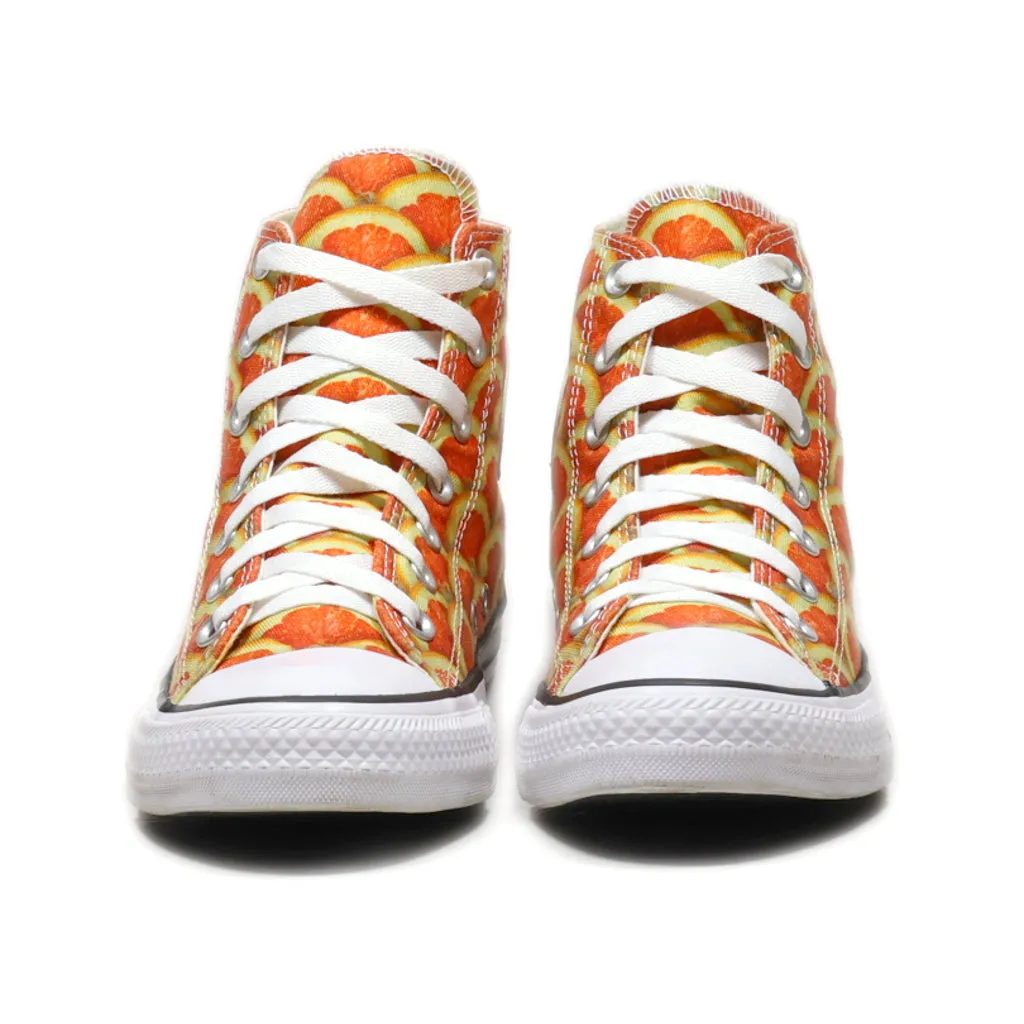 Converse Chuck Taylor All Star High-Top Sneakers Canvas Orange Colour For Women