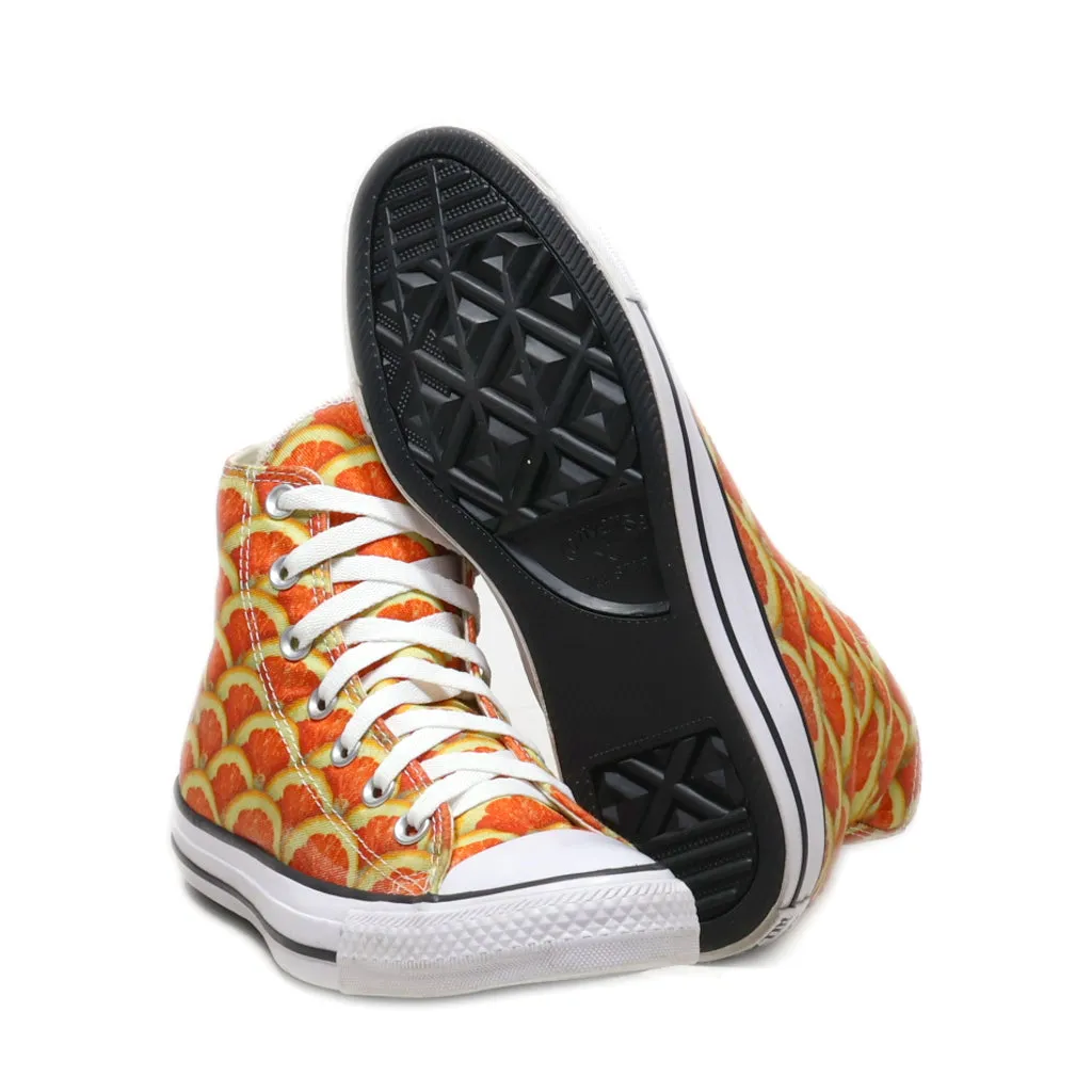 Converse Chuck Taylor All Star High-Top Sneakers Canvas Orange Colour For Women