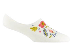 Darn Tough Garden Party No Show Hidden Lightweight Lifestyle Sock (Women's) - White