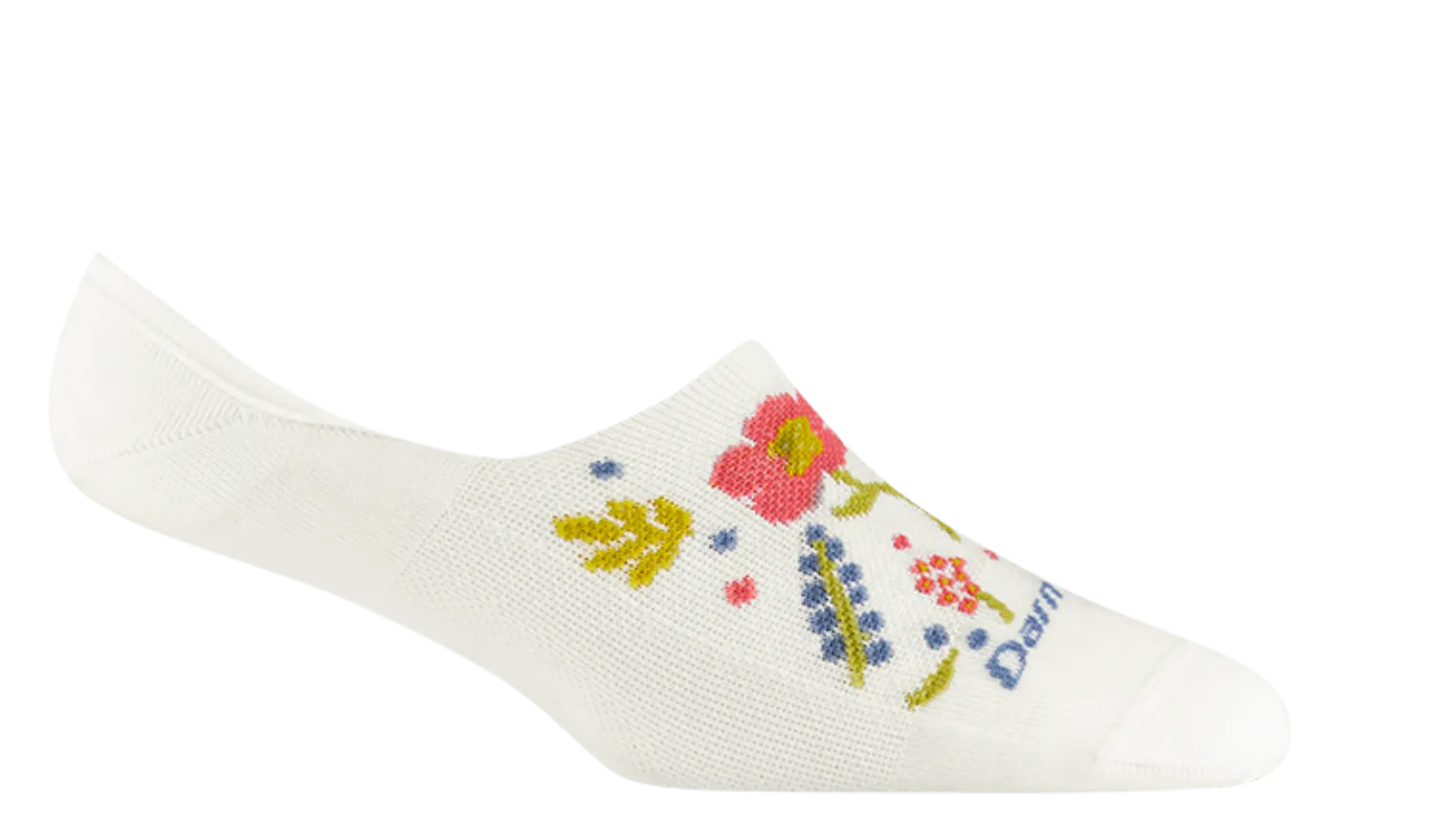 Darn Tough Garden Party No Show Hidden Lightweight Lifestyle Sock (Women's) - White