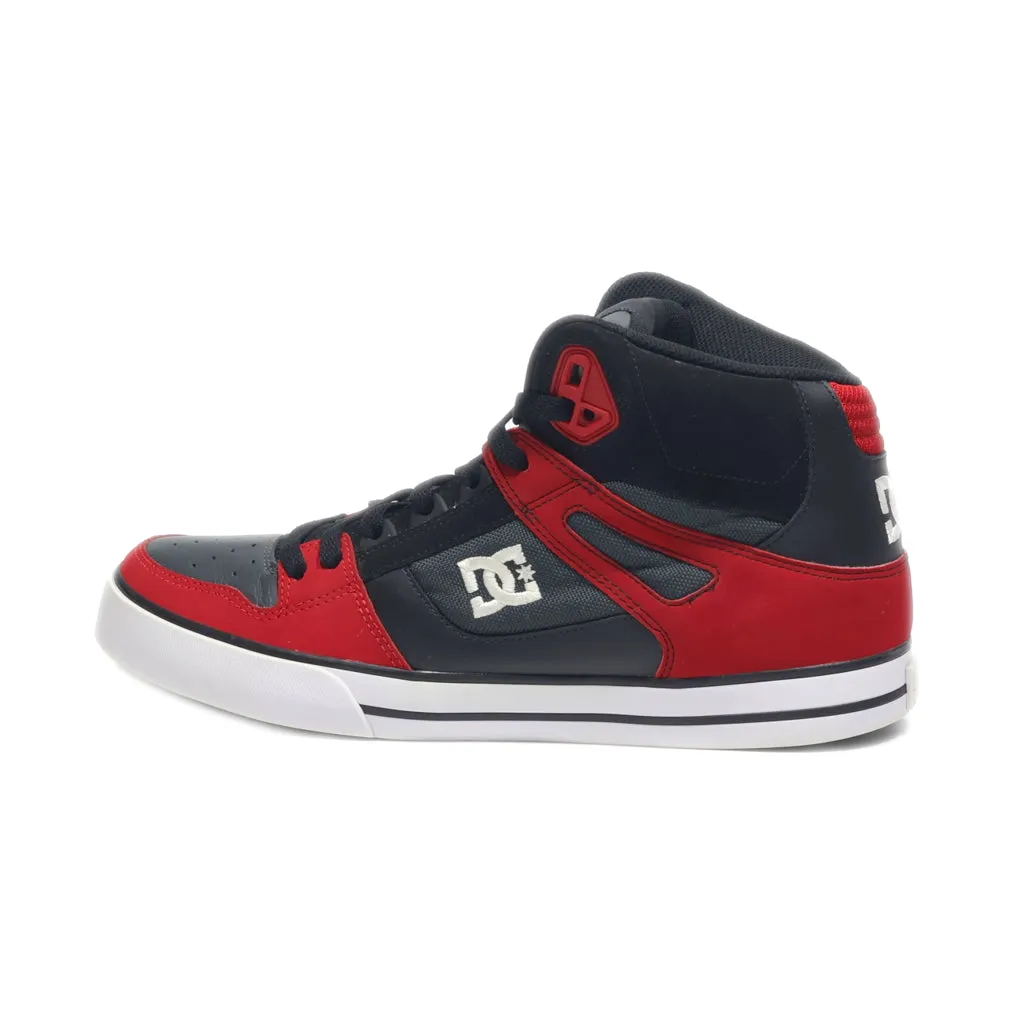 Dc Shoes Spartan High-Top Sneakers Leather Red Colour For Men