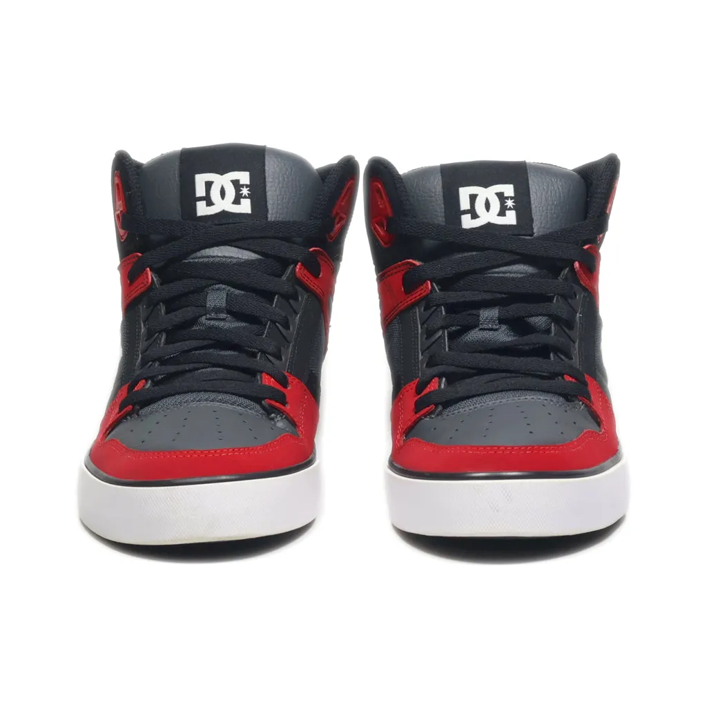 Dc Shoes Spartan High-Top Sneakers Leather Red Colour For Men