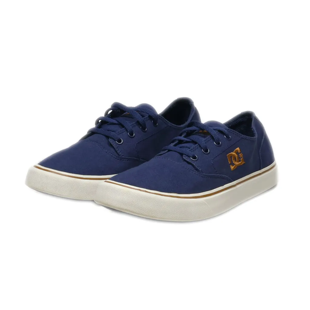 Dc Shoes Trade Mark Low-Top Sneakers Canvas Blue Colour For Women