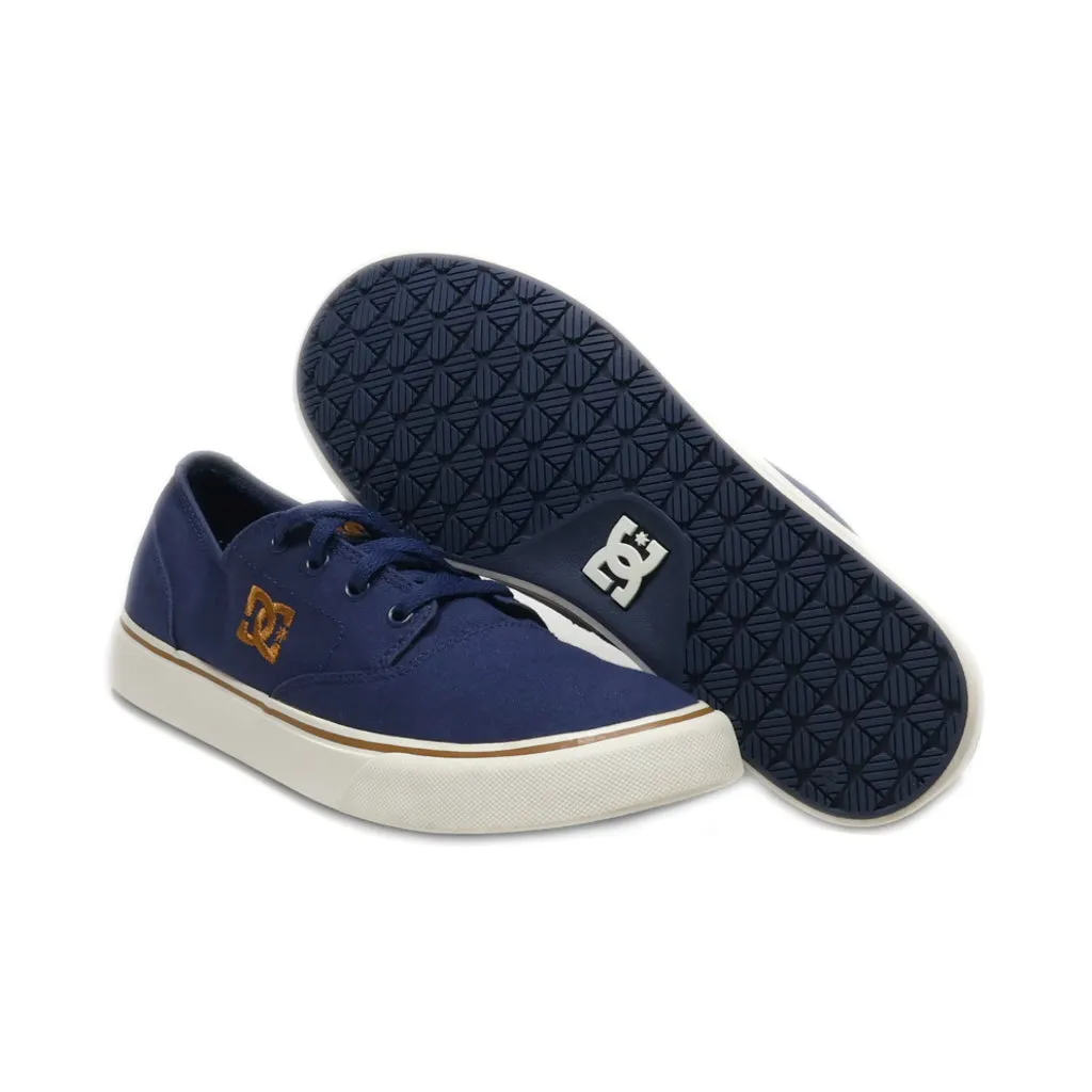 Dc Shoes Trade Mark Low-Top Sneakers Canvas Blue Colour For Women