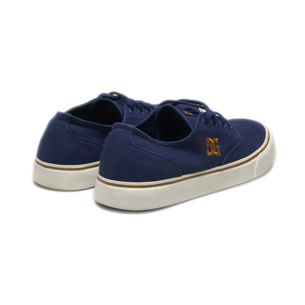 Dc Shoes Trade Mark Low-Top Sneakers Canvas Blue Colour For Women