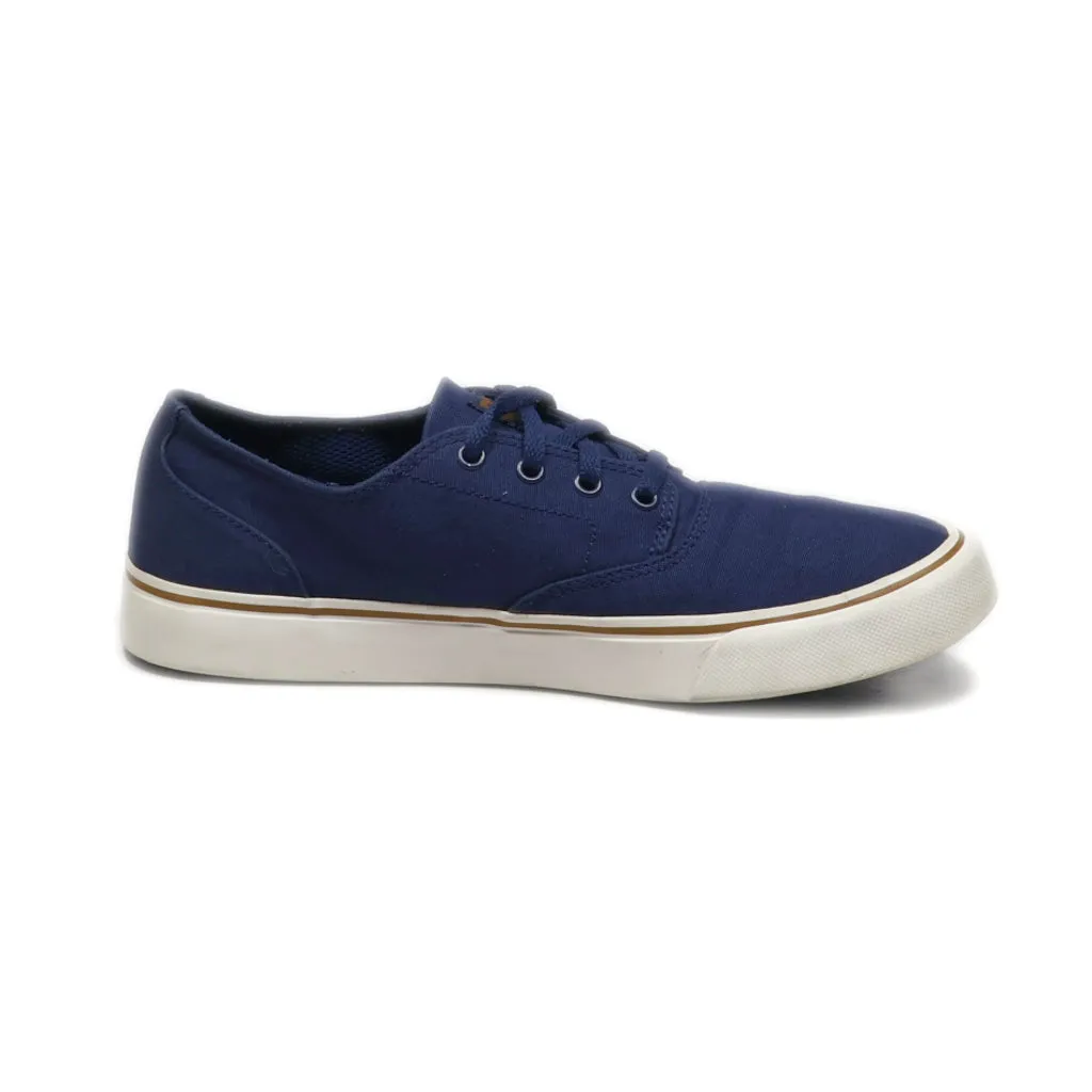 Dc Shoes Trade Mark Low-Top Sneakers Canvas Blue Colour For Women