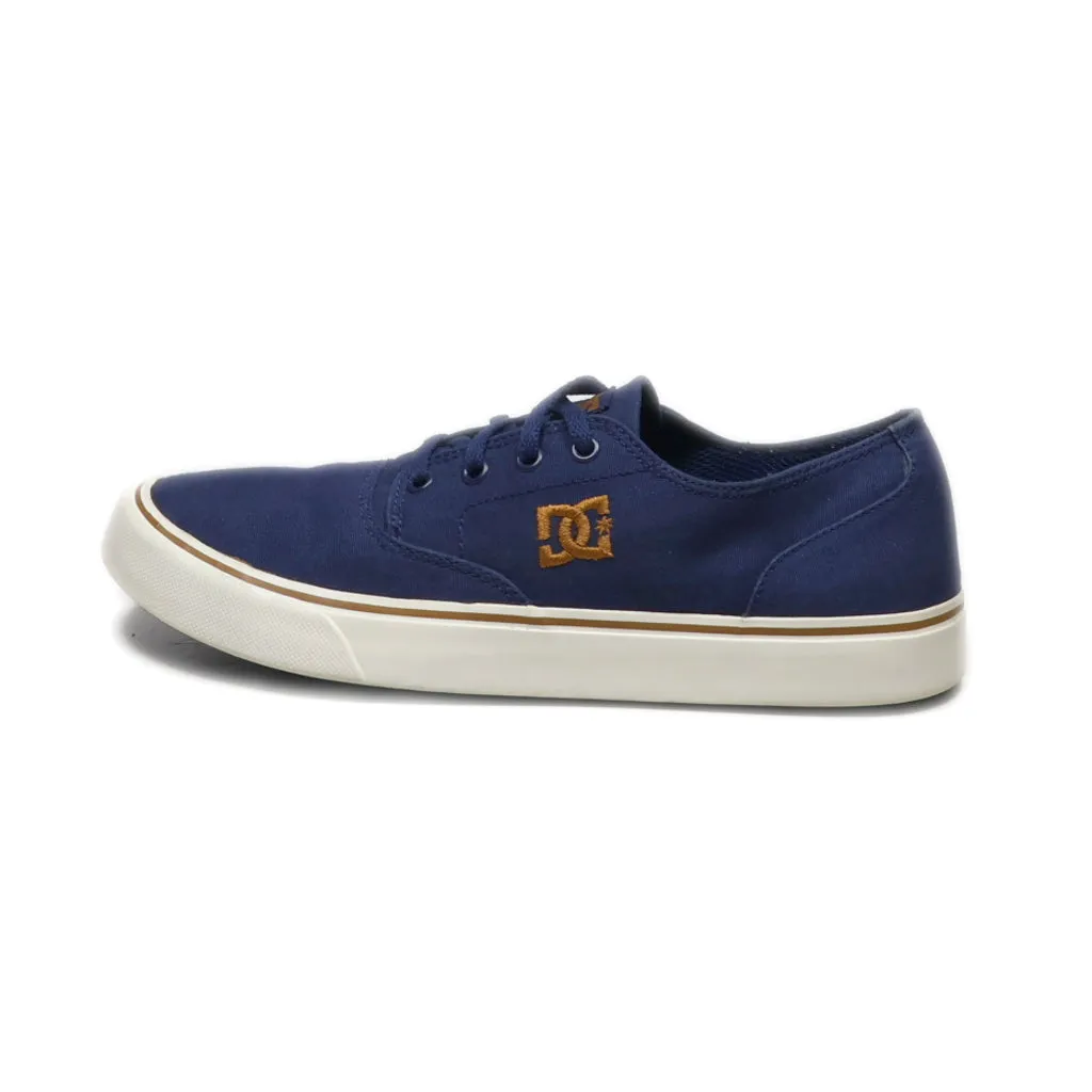 Dc Shoes Trade Mark Low-Top Sneakers Canvas Blue Colour For Women