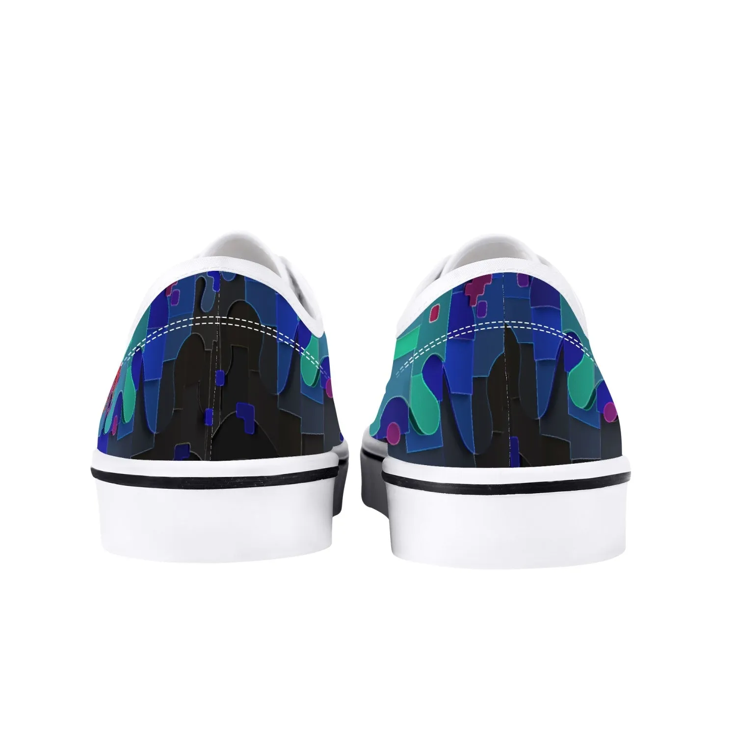 DEEP BAND Skate Shoes - White/Black | TAS Visuals